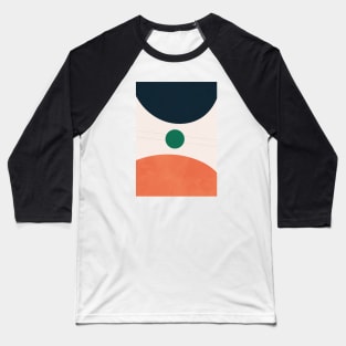 Geometric Art, Mid Century Modern, Nordic, Abstract-Art Baseball T-Shirt